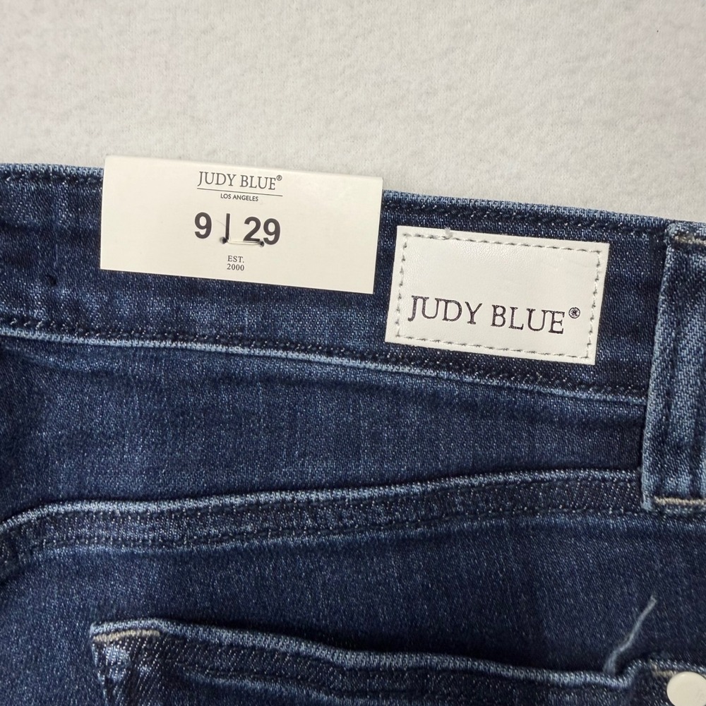 Judy Blue Womens Skinny Fit Jeans Mid Rise Dark Wash Stretch Size 9/29 NWT - Picture 6 of 9